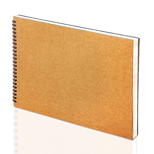 Mamowla Zeichenblock A4 Skizzenbuch, Spiralgebundenes Sketchbook für Kinder Erwachsene mit Strapazierfähiger Hartfaserplatte, 120GSM Zeichenpapier A4 mit Säurefreien Skizzenblock 60 Seiten von Mamowla