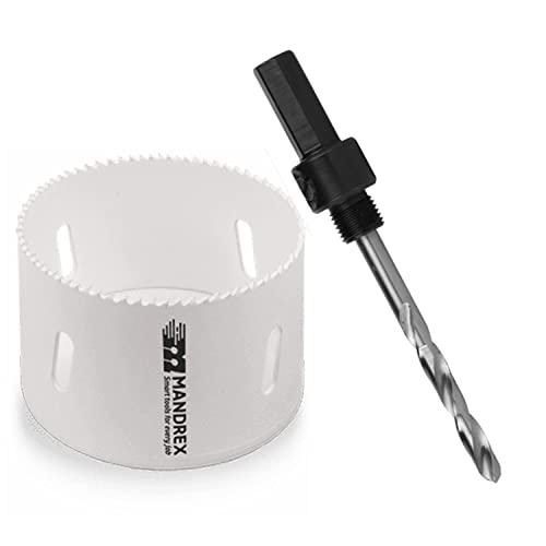 Mandrex | Bi-Metall Lochsäge FineXcut 8% Kobaltlegierung & 38 mm Schnitttiefe für dünne Stahlbleche & Acryl | MHB60019B + MX200082HSB | Ø 19 mm von Mandrex Smart tools for every job