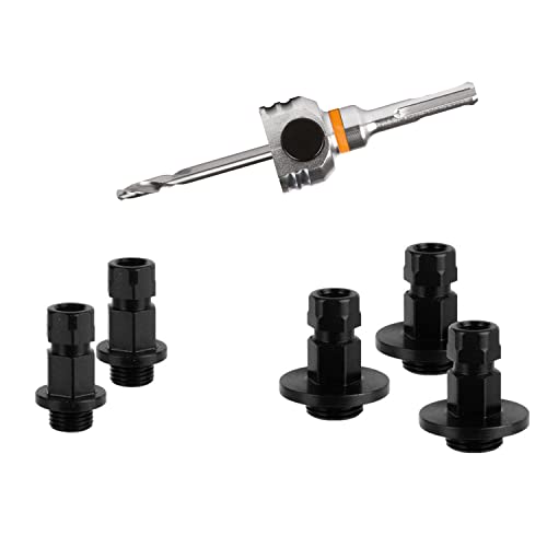 Mandrex | Lochsägen One Klick Aufnahmen Starter Set SDS plus mit Zentrierbohrer kurz & 5 Adapter | MX200035B von Mandrex Smart tools for every job