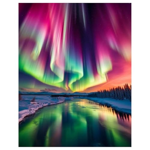 Aurora Diamond Painting Erwachsene Landschaft Diamant Painting Full DIY Diamant Kunst Malerei Stickerei Set Home Wand Dekor 30x40cm von Mandun Art