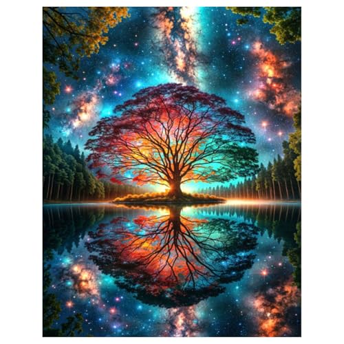 Baum Diamond Painting Erwachsene Baum des Lebens Diamant Painting Full DIY Diamant Kunst Malerei Stickerei Set Home Wand Dekor 30x40cm von Mandun Art