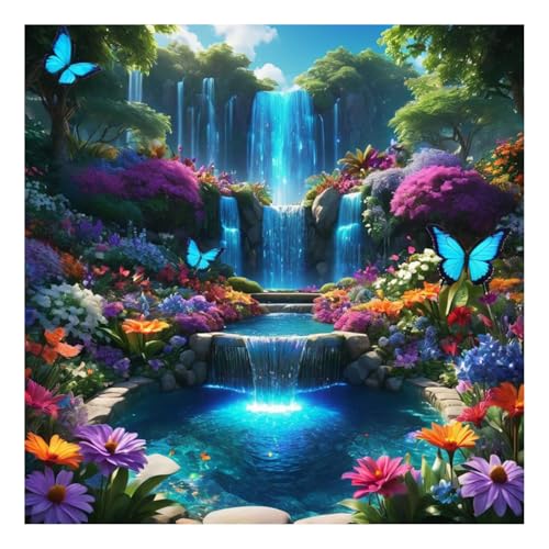 Fallen Diamond Painting Erwachsene Landschaft Diamant Painting Full DIY Diamant Kunst Malerei Stickerei Set Home Wand Dekor 30x30cm von Mandun Art