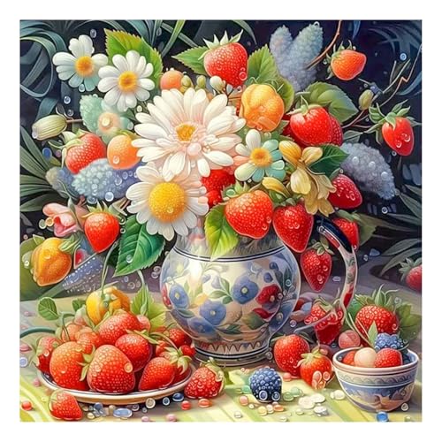 Frucht Diamond Painting Erwachsene Blume Diamant Painting Full DIY Diamant Kunst Malerei Stickerei Set Home Wand Dekor 30x30cm von Mandun Art