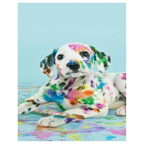 Hund Diamond Painting Erwachsene Hund Diamant Painting Full DIY Diamant Kunst Malerei Stickerei Set Home Wand Dekor 30x40cm von Mandun Art