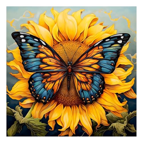 Landschaft Diamond Painting Erwachsene Sonnenblume Diamant Painting Full DIY Diamant Kunst Malerei Stickerei Set Home Wand Dekor 30x30cm von Mandun Art