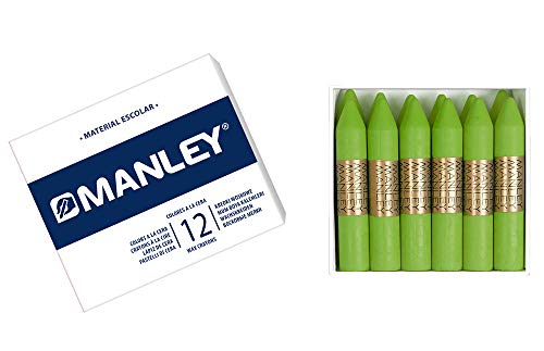 MANLEY 47 – Wachsmalstifte, 12 Stück von Manley