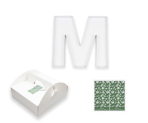 25,4 cm Pappschachtel in Zahlenform, Pappmaché, Party, dekorative Erdbeeren, befüllbare Süßigkeiten-Box mit Geschenkbox (M oder B) von Manoczy