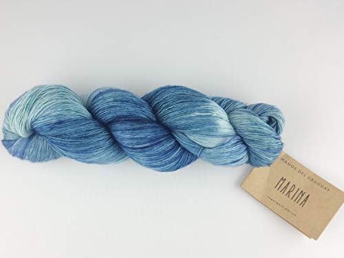 Manos Del Uruguay Marina N7338 Denim, 100g, Lace Merino Wolle handgefärbt von Manos del Uruguay