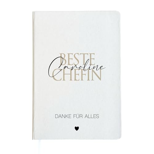 Manufaktur Liebevoll Chefin Geschenk Frau Notizbuch mit Namen Chefin Abschiedsgeschenk Abschied Ruhestand Chefin Büro Arbeit Dankeschön Chefin Geschenk Notizheft Geburtstag Weihnachten (Chefin) von Manufaktur Liebevoll