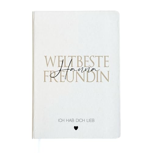 Manufaktur Liebevoll Notizbuch Freundin Geschenk mit Namen personalisiert Notizheft weltbeste Freundin Geburtstag Geschenk Freundin Journal Tagebuch Frauen Dankeschön Geschenk Weihnachten (Freundin) von Manufaktur Liebevoll