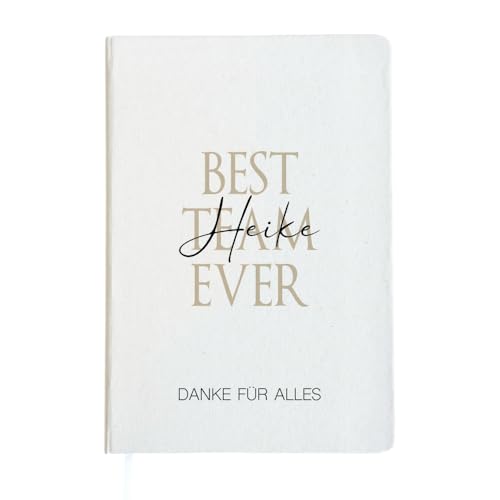 Notizbuch mit Namen Kollegin Mitarbeiter Geschenk Arbeitskollegen Geschenk Team Frau Mann Abschiedsgeschenk Abschied Büro Arbeit Dankeschön Rente Geschenk Notizheft Weihnachten (Best Team Ever) von Manufaktur Liebevoll