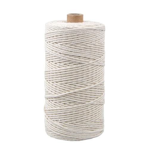 Garn 2mm 200m Baumwollgarn Makramee Garn,Baumwollgarn Dünn,String Für Backen,Kochen in der Küche für DIY Gewebtes Kunsthandwerk, Gartenarbeit von MaoNativey