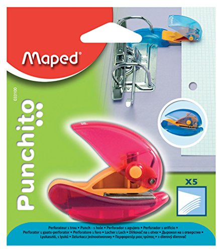 Locher Punchito 1 Loch Sortierte Farben von Maped