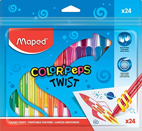 Maped Color'Peps Twist Buntstifte, 24 Stück von Maped