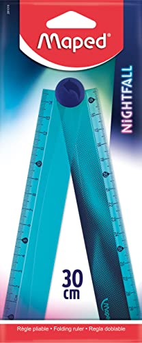 Maped - Klapplineal NIGHTFALL - 15/30 cm von Maped