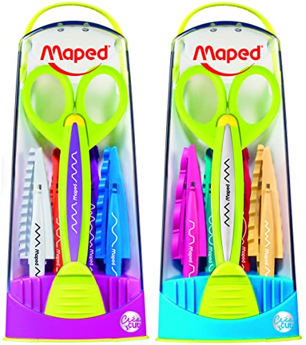 Maped M601005 - Konturenscheren- Set inklusive 5 unterschiedliche Klingen von Maped