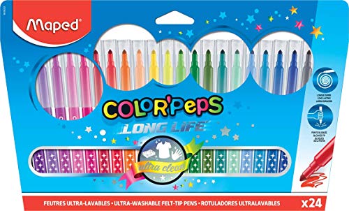 Maped M845021 - Filzstifte Color Peps Longlife, 18er Packung von Maped