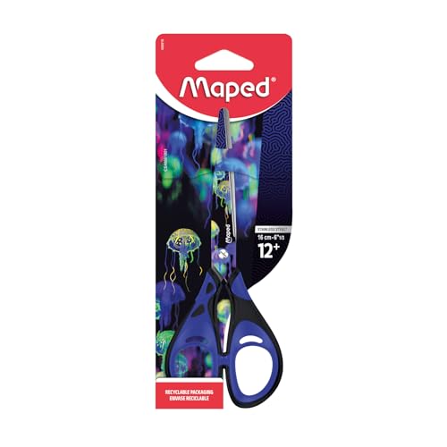 Maped - Schul- und Bastel-Schere DEEPSEA PARADISE 16 cm, spitz von Maped