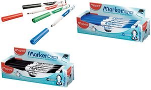 Maped Whiteboard-Marker Marker'Peps, blau, 12er Display von Maped