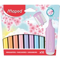 maped Fluo Peps pastell Textmarker farbsortiert, 10 St. von Maped