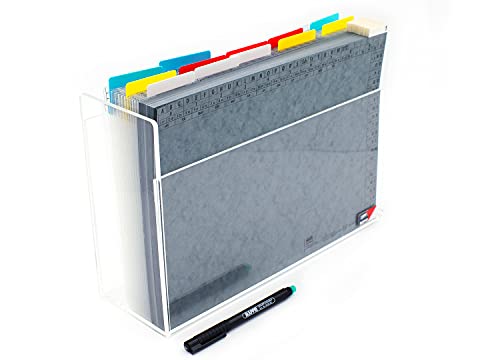 MAPPEI Clean Desk Set -Small+W-, Wiedervorlage nach Kalenderwochen - Box aus Acryl von Mappei