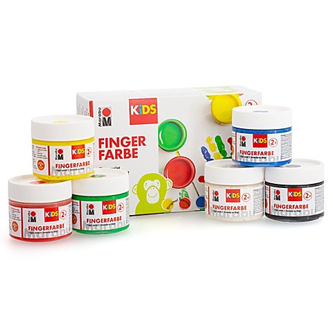 KiDS Fingerfarbenset, 6x 100 ml von Marabu Kids