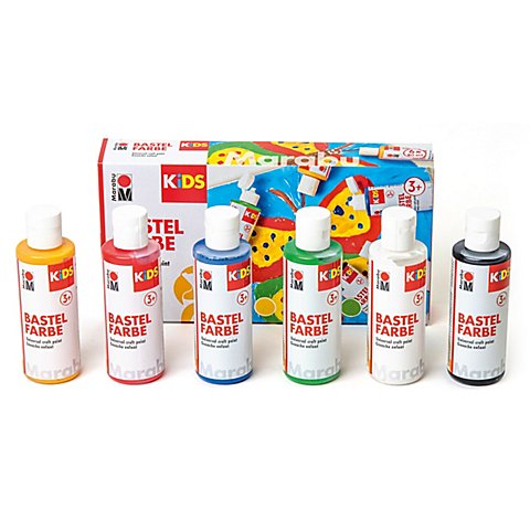 Marabu KIDS Bastelfarben, 6x 80 ml von Marabu Kids