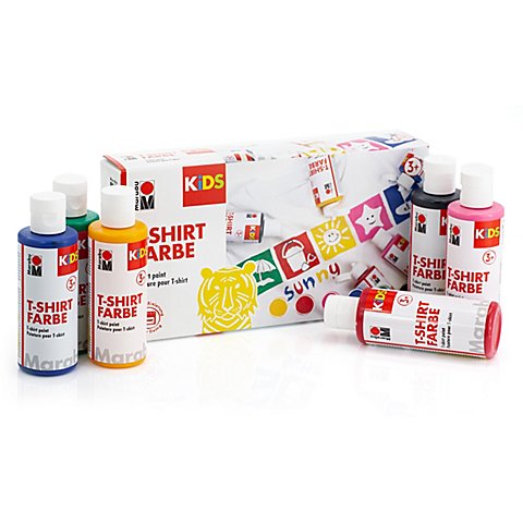 Marabu KiDS T-Shirt-Farben, 6x 80 ml von Marabu Kids