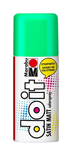 Marabu 21070006153 - Do it Satin Matt minze, Colorspray auf Acrylbasis, styroporfest, schnell trocknend, sehr gute Deckkraft, wetterfest, für große und kleine Bastelarbeiten, 150 ml Sprühdose von Marabu