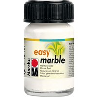 Easy Marble Marmorierfarbe, Marabu, 15 ml - Weiß von Weiß