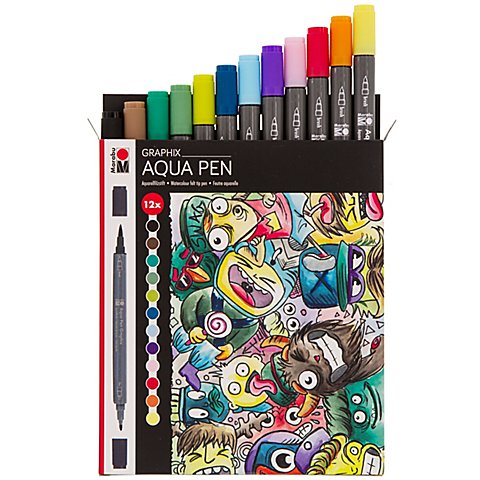 Graphix Aqua Pen, 12tlg. von Marabu