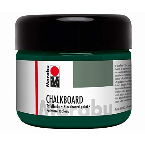 Marabu 12750025868 - Chalkboard Tafelfarbe, Tafel Grün, 225 ml Dose, deckende Acrylfarbe, mit Tafelkreide beschreibbar und feucht abwischbar, wasserfest und lichtecht Marabu 12750025868 - Chalkboard Tafelfarbe, Tafel Grün, 225 ml Dose, deckende Acrylfarbe, mit Tafelkreide beschreibbar und feucht abwischbar, wasserfest und lichtecht von Marabu