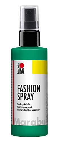 Marabu 17190050153 - Fashion Spray minze 100 ml, Textilsprühfarbe, m. Pumpzerstäuber, für helle Textilien, weicher Griff, einfache Fixierung, waschbeständig bis 40°C, tolle Effekte auf Stoff von Marabu