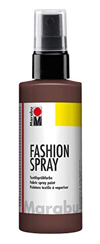 Marabu 17190050295 - Fashion Spray kakao 100 ml, Textilsprühfarbe, m. Pumpzerstäuber, für helle Textilien, weicher Griff, einfache Fixierung, waschbeständig bis 40°C, tolle Effekte auf Stoff von Marabu