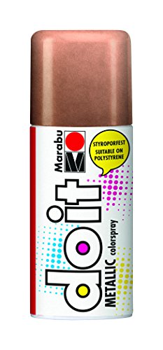 Marabu 21074006787 - Do it Metallic kupfer, Colorspray auf Acrylbasis für edle Metalleffekte, styroporfest, sehr schnell trocknend, sehr gute Deckkraft, wetterfest, 150 ml Sprühdose von Marabu