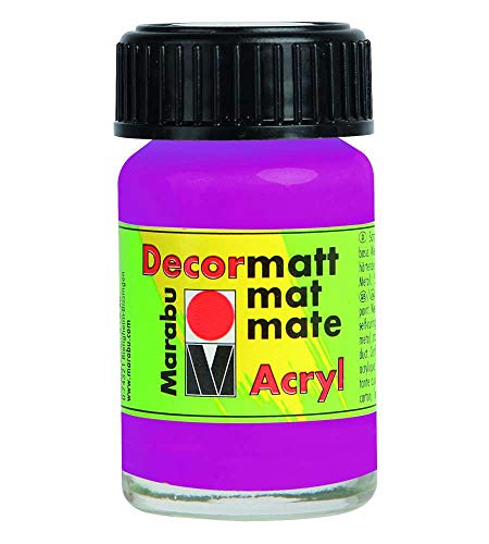 Marabu Acrylfarbe "Decormatt", magenta, 15 ml, im Glas von Marabu