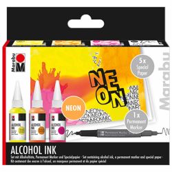 Alcohol Ink Set Neon von Marabu