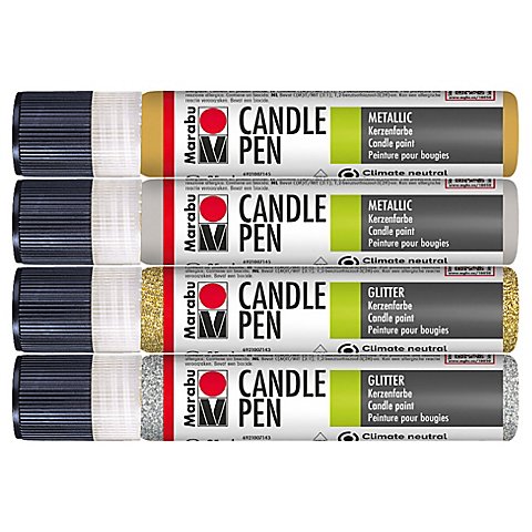 Marabu Candle-Liner-Set Weihnachten, 4x 25ml von Marabu