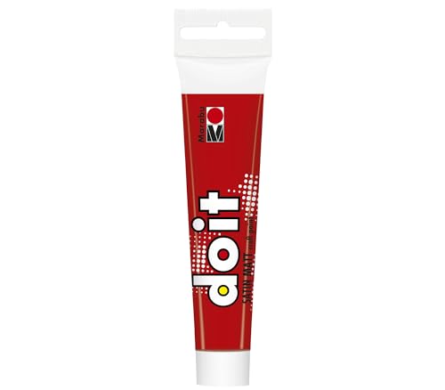 Marabu DO IT Craft Paint, 36 ml Kirschrot, seidenmatte Acrylfarbe für DIY, Basteln und Hobby, Malfarbe auf Wasserbasis, wetterfest, lichtecht, schnelltrocknend, vegan, 12760076031 von Marabu