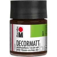 Marabu-Decormatt, 50ml - Dunkelbraun von Marabu