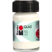 Marabu Glas-Farbe, 15 ml - Weiß von Weiß