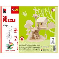 Marabu KiDS Baumhaus 3D-Puzzle, 37 (bemalbar) Teile von Marabu