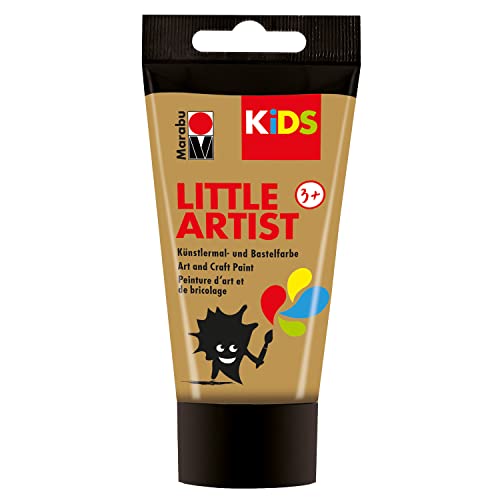 Marabu KiDS Little Artist 75 ml, Gold, Künstlermal- und Bastelfarbe für Kinder ab 3 Jahren, Kindermalfarbe auf Wasserbasis, auswaschbar, Made in Germany, vegan, glutenfrei, 03050002084 Marabu KiDS Little Artist 75 ml, Gold, Künstlermal- und Bastelfarbe für Kinder ab 3 Jahren, Kindermalfarbe auf Wasserbasis, auswaschbar, Made in Germany, vegan, glutenfrei, 03050002084 von Marabu