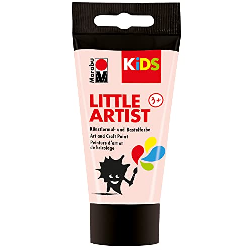 Marabu KiDS Little Artist 75 ml, Rose Beige, Künstlermal- und Bastelfarbe für Kinder ab 3 Jahren, Kindermalfarbe auf Wasserbasis Made in Germany, vegan, glutenfrei, 03050002029 von Marabu