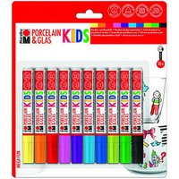 Marabu KiDS MEGA FUN Porzellanstifte farbsortiert 1,0 - 3,0 mm, 10 St. von Marabu