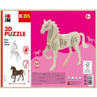 Marabu KiDS Pferd 3D-Puzzle, 30 (bemalbar) Teile von Marabu