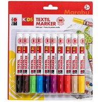 Marabu KiDS Textilmarker farbsortiert 3,0 mm, 10 St. von Marabu