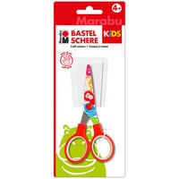 Marabu Kinderschere KiDS rot mit bedruckten Scherenblättern 13,0 cm von Marabu