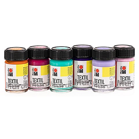 Marabu Stoffmalfarben-Set "Modern", 6x 15 ml von Marabu