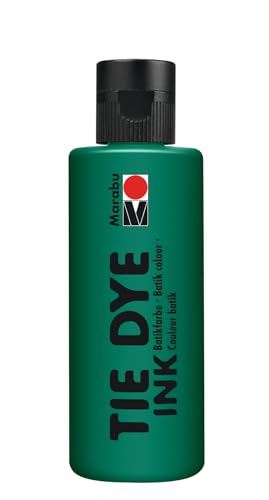Marabu TIE DYE INK Batikfarbe in Dunkelgrün, 80 ml Farbe auf Wasserbasis, vegan, strahlende Stofffarbe für helle Textilien bis 20% Kunstfaseranteil, 17300004068 Marabu TIE DYE INK Batikfarbe in Dunkelgrün, 80 ml Farbe auf Wasserbasis, vegan, strahlende Stofffarbe für helle Textilien bis 20% Kunstfaseranteil, 17300004068 von Marabu